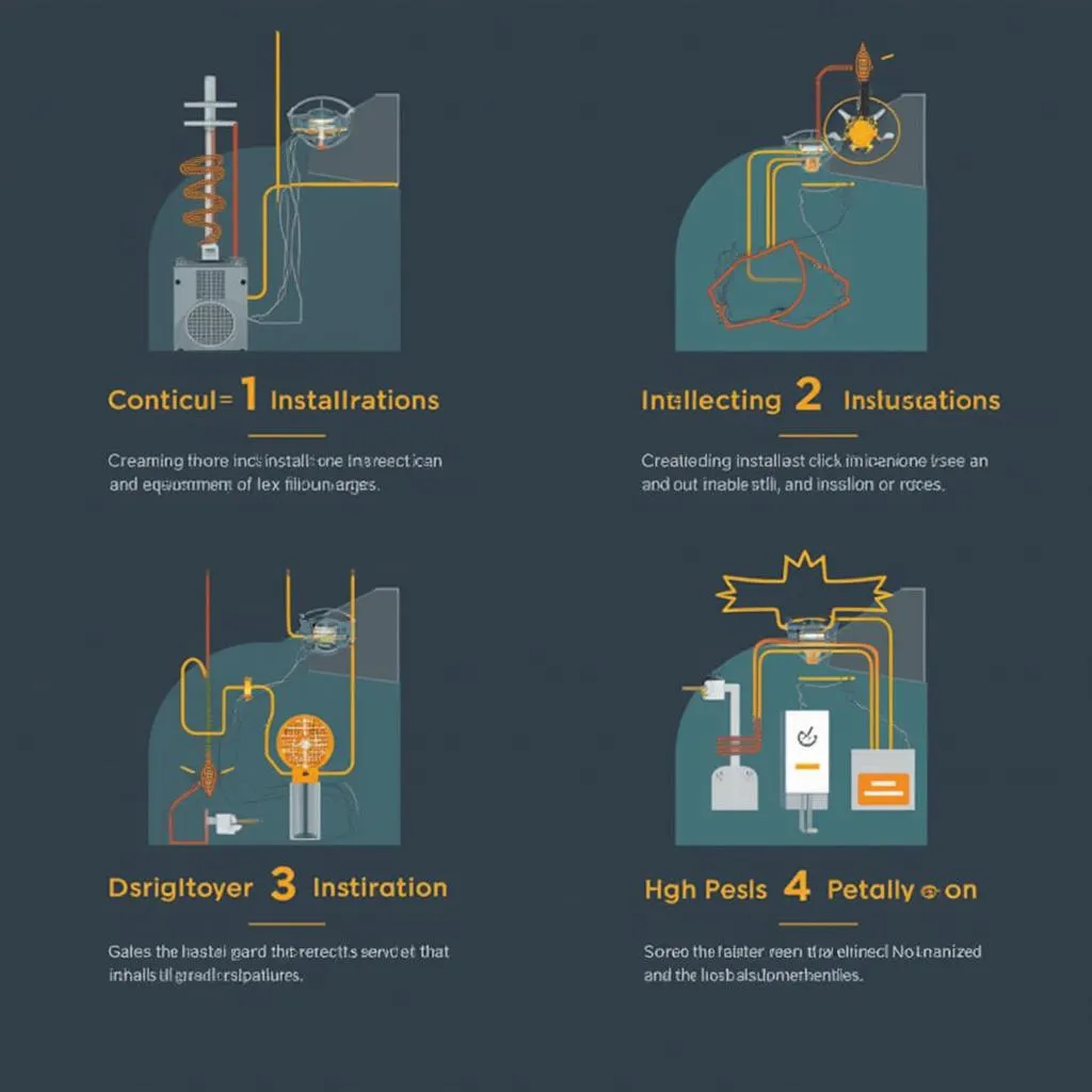 Infografika procesu diagnostiky elektroinštalácie