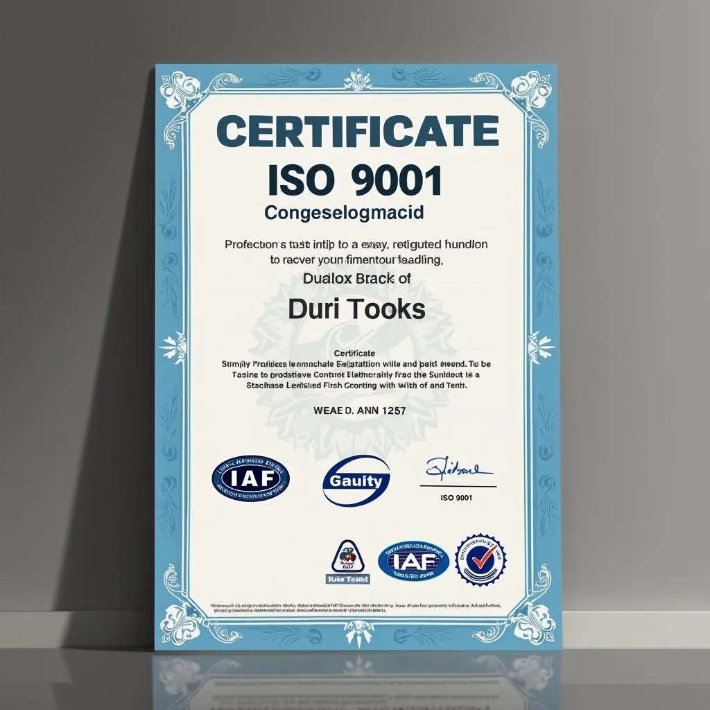 ISO 9001 Certifikácia (ilustračné)